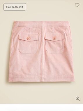 J. CrewPatch-pocket mini skirt in corduroy